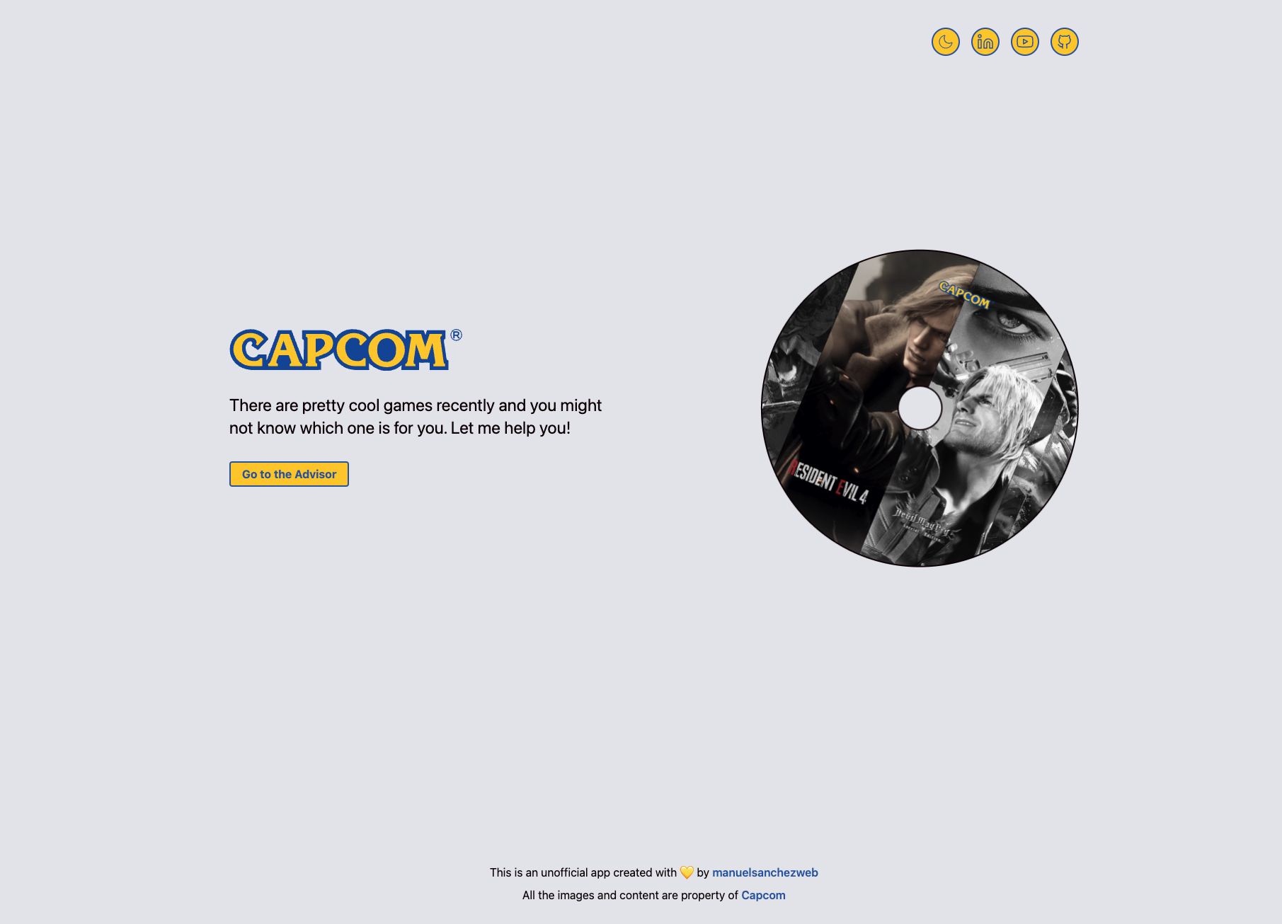 Capcom Game Advisor